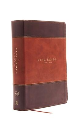 The King James Study Bible, Imitation Leather, Brown, Indexed, Full-Color Edition