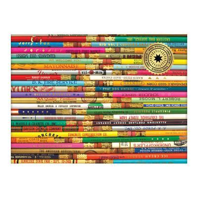 Phat Dog Vintage Pencils 1000 Piece Foil Stamped Puzzle