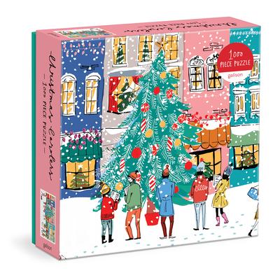 Christmas Carolers Square Boxed 1000 Piece Puzzle