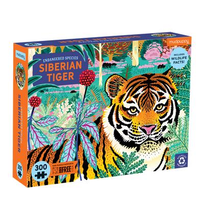 Siberian Tiger Endangered Species 300 Piece Puzzle