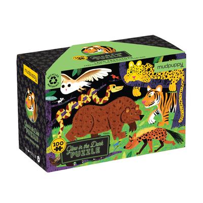 Land Predators 100 Piece Glow in the Dark Puzzle