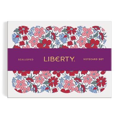 Liberty Scalloped Shaped Notecard Set