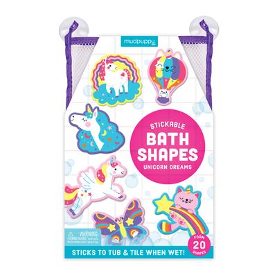 Unicorn Dreams Stickable Foam Bath Shapes