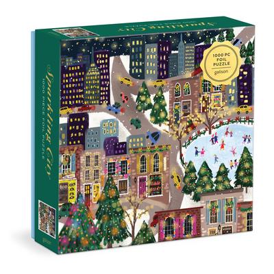 Joy Laforme Sparkling City 1000 Piece Foil Puzzle in a Square Box