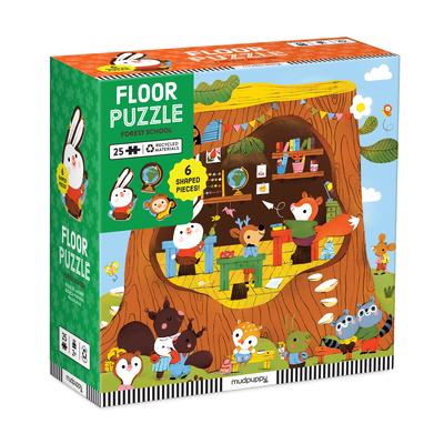 Forest School 25 Piece Floor Puzzle with Shaped Pieces