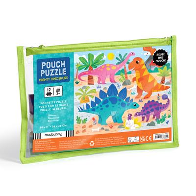 Mighty Dinosaurs 12 Piece Pouch Puzzle