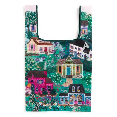 Wegmans Halloween Pumpkin Jack-o-Lantern Orange Reusable Shopping Grocery Bag