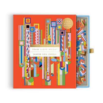 Frank Lloyd Wright Saguaro Forms & Cactus Flowers 750 Piece Shaped Foil Puzzle Subscription