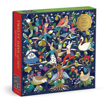 Twelve Days of Joy 500 Piece Foil Puzzle Subscription