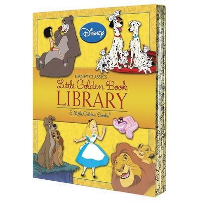 Disney Classics Little Golden Book Library (Disney Classic): Lady and the Tramp; 101 Dalmatians; The Lion King; Alice in Wonderland; The Jungle Book