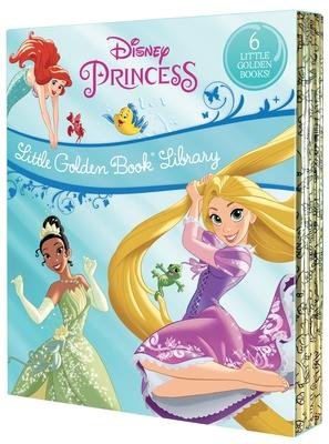 Disney Princess Little Golden Book Library -- 6 Little Golden Books: Tangled; Brave; The Princess and the Frog; The Little Mermaid; Beauty and the Bea