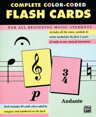 Complete Color-Coded Flash Cards: For All Beginning Music Students, Flash Cards