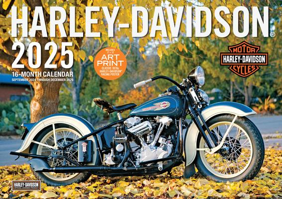 Harley-Davidson 17x12 2025: 16-Month Calendar--September 2024 Through December 2025