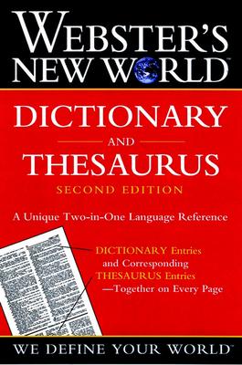 Webster's New World Dictionary and Thesaurus, 2nd Edition (Paper Edition)