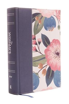 NIV, the Woman's Study Bible, Cloth Over Board, Blue Floral, Full-Color: Receiving God's Truth for Balance, Hope, and Transformation