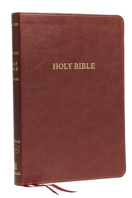 KJV, Thinline Bible, Large Print, Imitation Leather, Burgundy, Indexed, Red Letter Edition