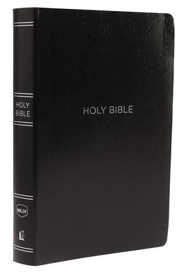 NKJV, Reference Bible, Center-Column Giant Print, Leather-Look, Black, Indexed, Red Letter Edition, Comfort Print