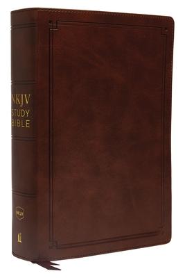 NKJV Study Bible, Imitation Leather, Brown, Red Letter Edition, Comfort Print: The Complete Resource for Studying God's Word