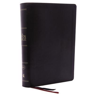 The Kjv, Open Bible, Leathersoft, Black, Red Letter Edition, Comfort Print: Complete Reference System