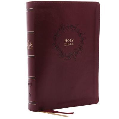 The Kjv, Open Bible, Leathersoft, Burgundy, Indexed, Red Letter Edition, Comfort Print: Complete Reference System