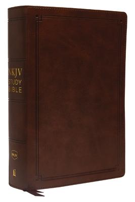 NKJV Study Bible, Imitation Leather, Brown, Red Letter Edition, Indexed, Comfort Print: The Complete Resource for Studying God's Word Subscription