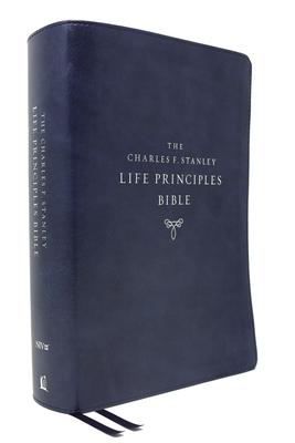 Niv, Charles F. Stanley Life Principles Bible, 2nd Edition, Leathersoft, Blue, Comfort Print: Holy Bible, New International Version