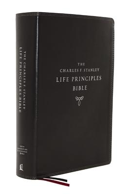 Nasb, Charles F. Stanley Life Principles Bible, 2nd Edition, Leathersoft, Black, Thumb Indexed, Comfort Print: Holy Bible, New American Standard Bible