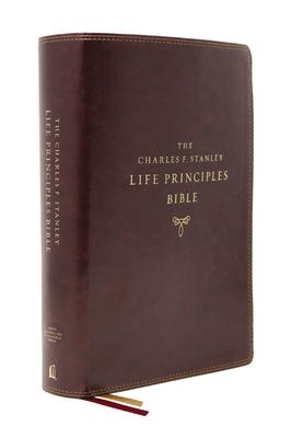 Nasb, Charles F. Stanley Life Principles Bible, 2nd Edition, Leathersoft, Burgundy, Comfort Print: Holy Bible, New American Standard Bible