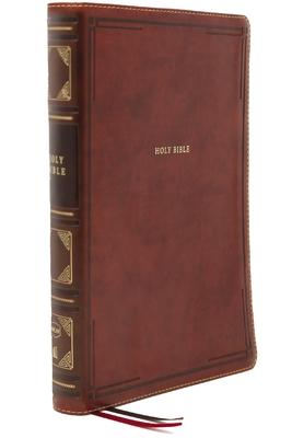 Nkjv, Thinline Bible, Large Print, Leathersoft, Brown, Thumb Indexed, Comfort Print: Holy Bible, New King James Version