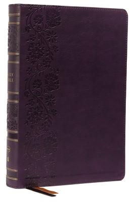 Nkjv, Single-Column Wide-Margin Reference Bible, Leathersoft, Purple, Red Letter, Thumb Indexed, Comfort Print: Holy Bible, New King James Version