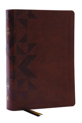 Nkjv, the Bible Study Bible, Leathersoft, Brown, Comfort Print: A Study Guide for Every Chapter of the Bible