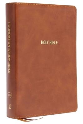 Nkjv, Foundation Study Bible, Large Print, Leathersoft, Brown, Red Letter, Comfort Print: Holy Bible, New King James Version