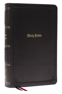 KJV Holy Bible: Large Print Single-Column with 43,000 End-Of-Verse Cross References, Black Leathersoft, Personal Size, Red Letter, Comfort Print: King