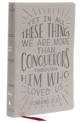 Nkjv, Holy Bible for Kids, Verse Art Cover Collection, Leathersoft, Gray, Comfort Print: Holy Bible, New King James Version