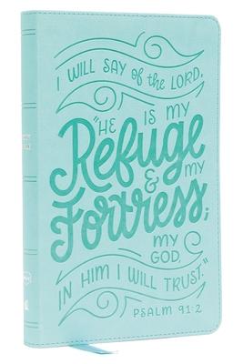 Nkjv, Thinline Youth Edition Bible, Verse Art Cover Collection, Turquoise Leathersoft, Red Letter, Comfort Print: Holy Bible, New King James Version