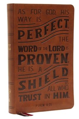 Nkjv, Personal Size Reference Bible, Verse Art Cover Collection, Leathersoft, Tan, Red Letter, Thumb Indexed, Comfort Print: Holy Bible, New King Jame