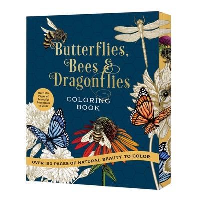 Butterflies, Bees & Dragonflies Coloring Book: Over 150 Pages of Natural Beauty to Color with Beautiful Sprayed Edges - Over 150 Pages of Beautiful Bo Subscription