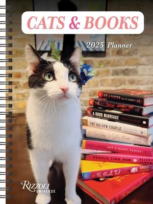 Cats & Books 12-Month 2025 Planner Calendar