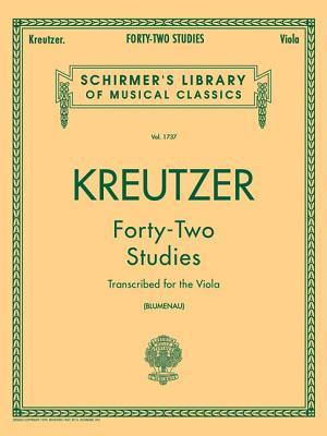 42 Studies Transcribed for the Viola: Schirmer Library of Classics Volume 1737 Viola Method