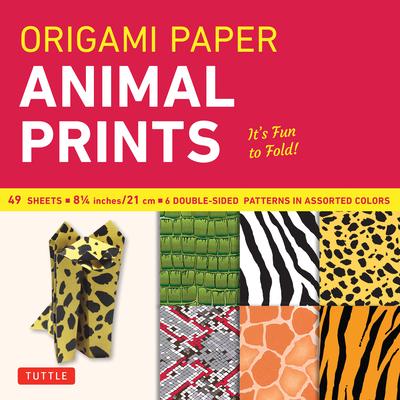 Origami Paper - Animal Prints - 8 1/4 - 49 Sheets: Tuttle Origami Paper: Large Origami Sheets Printed with 6 Different Patterns: Instructions for 6 Pr