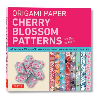 Origami Paper- Cherry Blossom Patterns Large 8 1/4 48 Sh: Tuttle Origami Paper: Double-Sided Origami Sheets Printed with 8 Different Patterns (Instruc