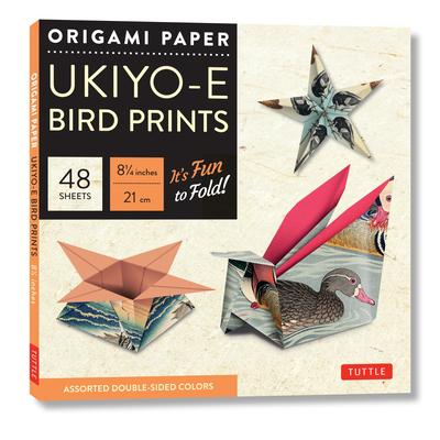 Origami Paper - Ukiyo-E Bird Prints - 8 1/4 - 48 Sheets: Tuttle Origami Paper: Origami Sheets Printed with 8 Different Designs: Instructions for 7 Pro