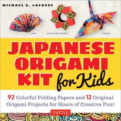 Japanese Origami Kit for Kids: 92 Colorful Folding Papers and 12 Original Origami Projects for Hours of Creative Fun! [Origami Book with 12 Projects]