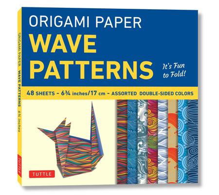 Origami Paper - Wave Patterns - 6 3/4 Inch - 48 Sheets: Tuttle Origami Paper: Origami Sheets Printed with 8 Different Designs: Instructions for 8 Proj