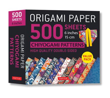 Origami Paper 500 Sheets Chiyogami Patterns 6 15cm: Tuttle Origami Paper: Double-Sided Origami Sheets Printed with 12 Different Designs (Instructions