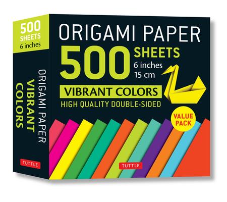 Origami Paper 500 Sheets Vibrant Colors 6 (15 CM): Tuttle Origami Paper: Double-Sided Origami Sheets Printed with 12 Different Designs (Instructions f