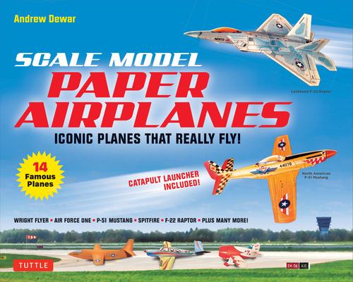 Scale Model Paper Airplanes Kit: Iconic Planes That Really Fly! Slingshot Launcher Included! - Just Pop-Out and Assemble (14 Famous Pop-Out Airplanes)