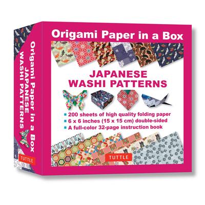 Origami Paper in a Box - Japanese Washi Patterns: 200 Sheets of Tuttle Origami Paper: 6x6 Inch Origami Paper Printed with 12 Different Patterns: 32-Pa