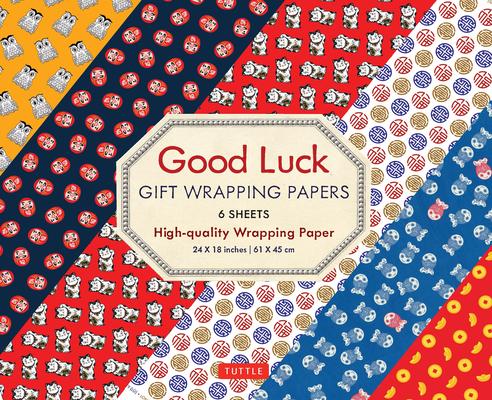 Good Luck Gift Wrapping Papers - 6 Sheets: 24 X 18 Inch (61 X 45 CM) Wrapping Paper