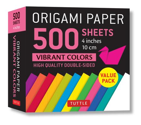 Origami Paper 500 Sheets Vibrant Colors 4 (10 CM): Tuttle Origami Paper: Double-Sided Origami Sheets Printed with 12 Different Colors